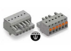 Гнездовой разъем WAGO 2231-107/008-000, 7 pin, 320В, 16А, CS: 5мм, (1 шт)