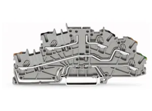 Многоуровневая монтажная клеммная колодка WAGO 2003-6643, 3 pin, 0.25мм²-2.5мм², 250В, 6.3А, (1 шт)