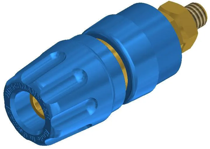 930103702, SKS-HIRSCHMANN PKI 10 A Au - Полюсный зажим, 35 А, синий : 1 шт.