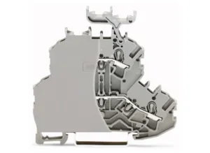 Двухуровневый клеммный блок WAGO 2002-2233/099-000, 2 pin, 0.25мм²-4.0мм², 800В, 24А, (1 шт)
