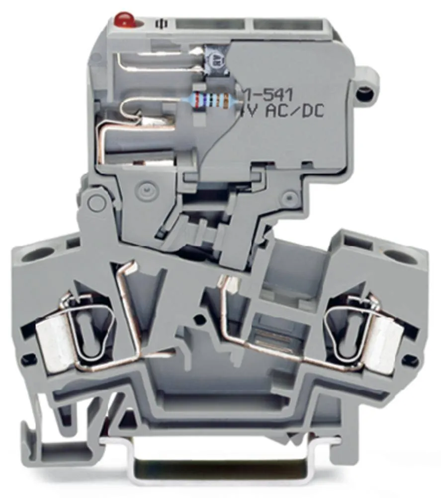 Клемма предохранителя WAGO 281-622/281-542, 2 pin, 0.08мм² - 4мм², 800В, 10А, конф: L, (50 шт)