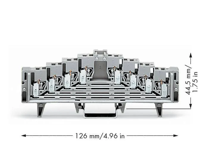 Клеммы для коммутационных полей WAGO 727-220, 16 pin, 0.08мм² - 1.50мм², 250В, 12А, конф: L, (50 шт)