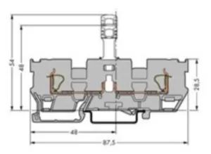 Клемма с размыкателем WAGO 769-242, 1 pin, 0.08мм²-4.0мм², 400В, 32А, (1 шт)