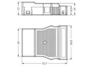 Корпус для компенсатора натяжения WAGO 770-505/021-000, (1 шт)