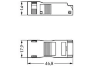 Корпус для компенсатора натяжения WAGO 890-513, (1 шт)