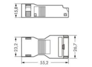 Корпус для компенсатора натяжения WAGO 890-505, (1 шт)