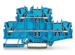 Двухуровневый клеммный блок WAGO 2002-2704, 2 pin, 0.25мм²-4.0мм², 600В, 20А, (1 шт)