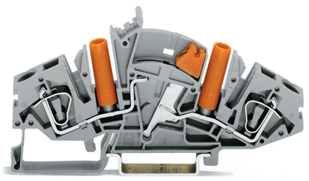 N клемма WAGO 282-821, 2 pin, 0.20мм² - 6мм², 500В, 30А, конф: L, (20 шт)