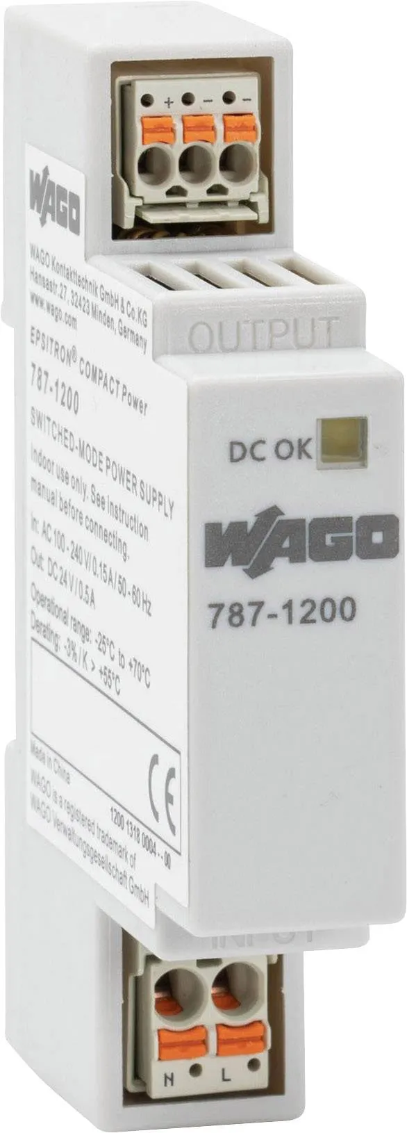 Блок питания на DIN-рейке WAGO 787-1200 