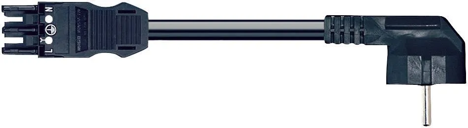 Кабель питания WAGO 771-9993/306-101, 3 pin,  - 1.5мм², 250В, розетка, PG-штекер, (1 шт)