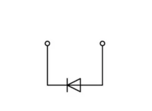 Диодная клемма WAGO 769-238/281-411, 1 pin, 0.08мм²-4.0мм², 250В, 0.5А, (1 шт)