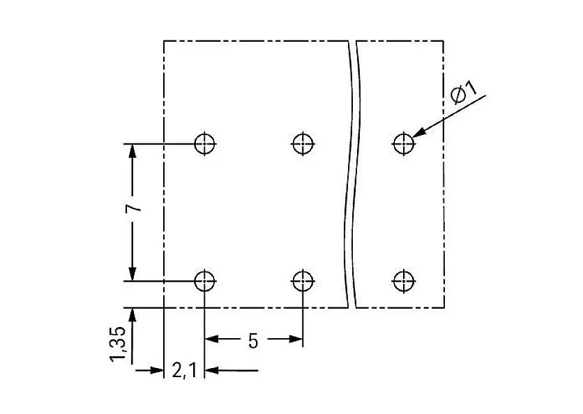 Клемма для печатной платы WAGO 2086-3203, 3 pin, 0.14мм² - 1.50мм², 630В, 17.5А, CS: 5мм, (1 шт)