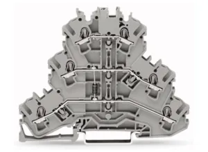 Трехуровневая диодная клемма WAGO 2002-3211/1000-675, 3 pin, 0.75мм²-4.0мм², 250В, 0.5А, (1 шт)