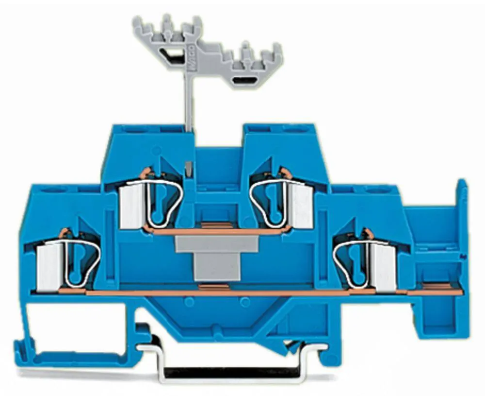 Двухуровневая клемма WAGO 281-630, 4 pin, 0.08мм² - 4мм², 500В, 26А, конф: N, (50 шт)