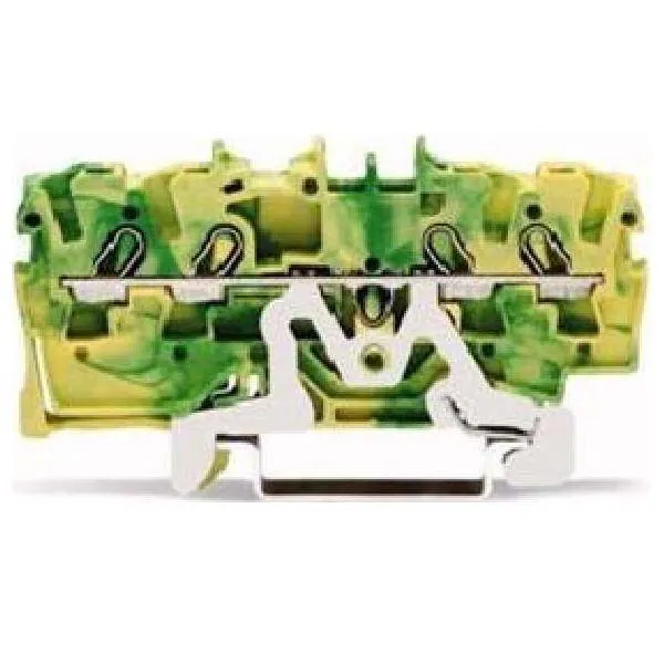 PG клемма WAGO 2002-1407, 4 pin, 0.25мм² - 4мм², 24А, конф: Terre, (1 шт)