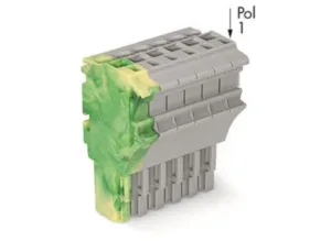 Внутренний разъём WAGO 2022-106/000-037, 6 pin, 0.75мм²-4.0мм², 690В, 24А, CS: 5.2мм, (1 шт)