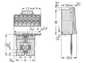 Штекер WAGO 2092-1502/002-000, 2 pin, 0.2мм²-2.5мм², 320В, 15А, CS: 5мм, (1 шт)