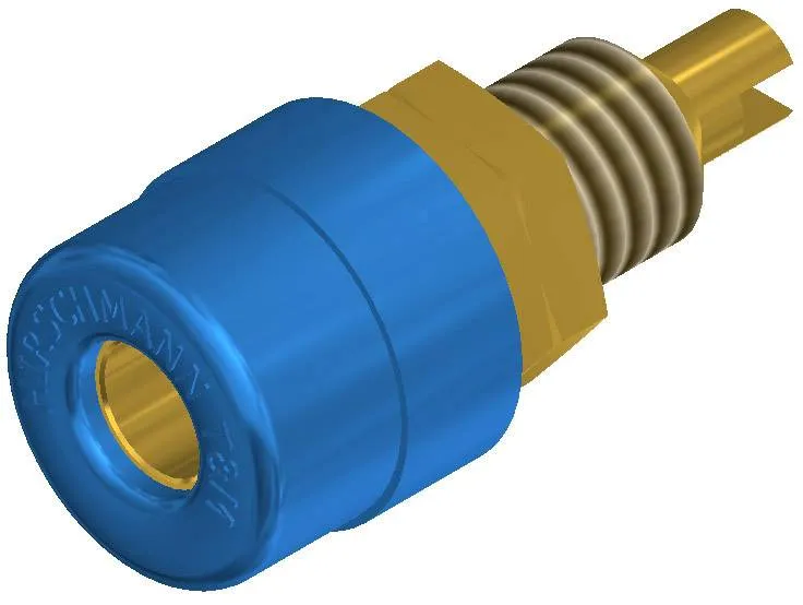 930176702, SKS-HIRSCHMANN BIL 20 Au - Лабораторное гнездо, Ø-контакта: 4 мм, синий : 1 шт.