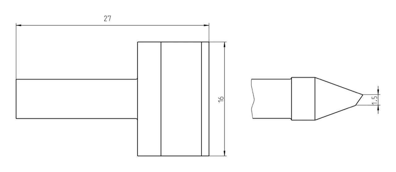 Паяльное жало Weller T0050106799 RTU 160 K MS