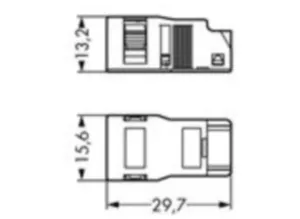 Корпус для компенсатора натяжения WAGO 890-512/342-000, (1 шт)