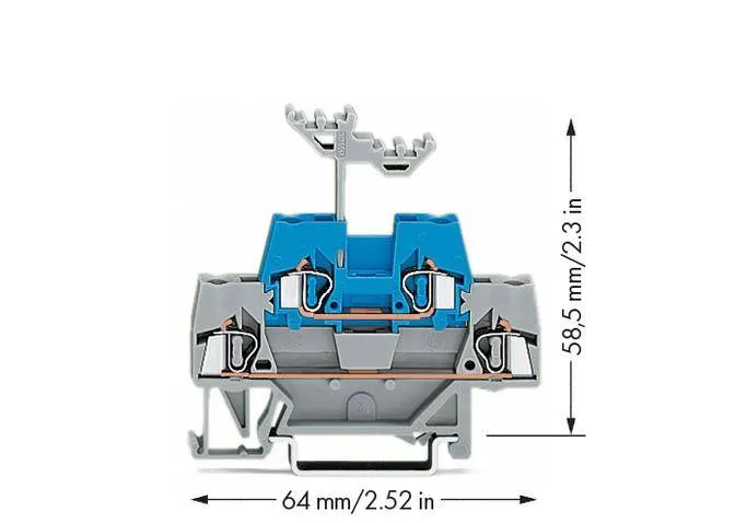 Двухуровневая клемма WAGO 280-533, 4 pin, 0.08мм² - 2.50мм², 500В, 20А, (50 шт)