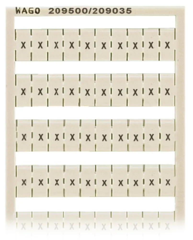 Этикетка WAGO 209-500/209-035, Оттиск: X, (5 шт)