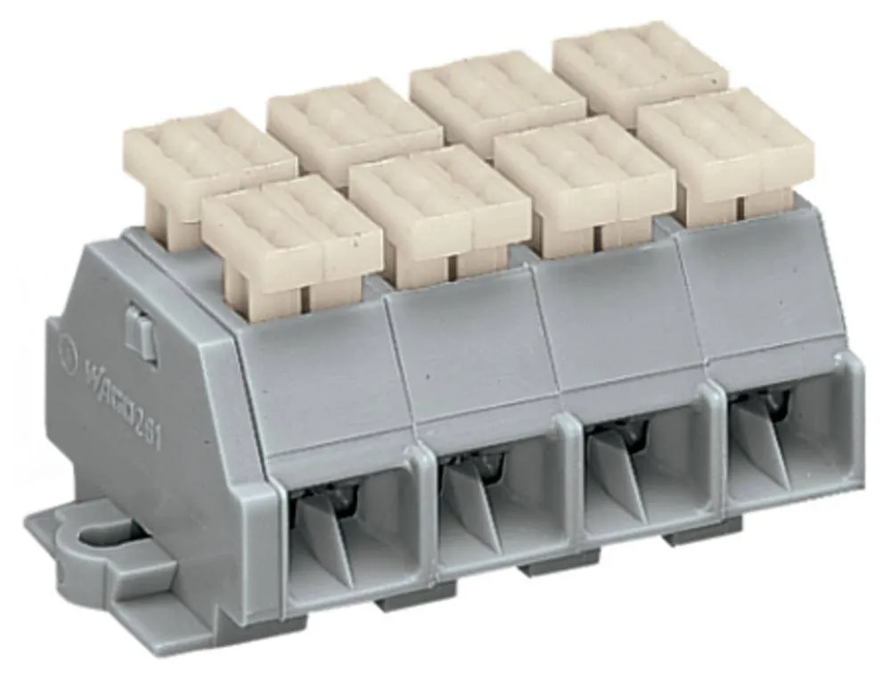 Клеммная колодка WAGO 261-204/342-000, 16 pin, 0.08мм² - 2.50мм², 500В, 24А, конф: L, (100 шт)