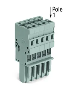 Внутренний разъём WAGO 769-104, 4 pin, 0.08мм²-4.0мм², 500В, 32А, CS: 5мм, (1 шт)