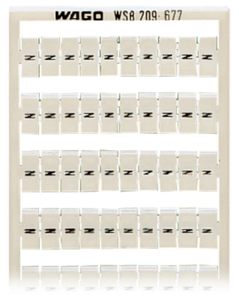 Этикетка WAGO 209-677, Оттиск: N, (5 шт)