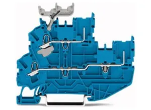 Двухуровневая клемма WAGO 2022-2204/999-953, 2 pin, 0.25мм²-4.0мм², 630В, 20А, (1 шт)