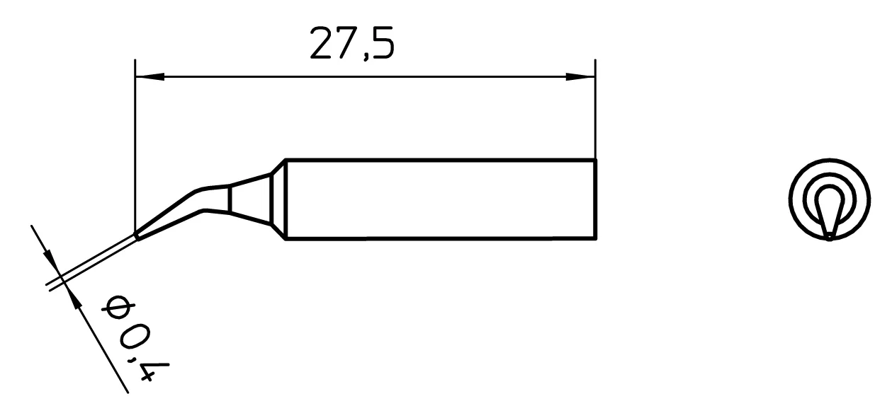 Паяльное жало Weller T0054486599 XNT 1X