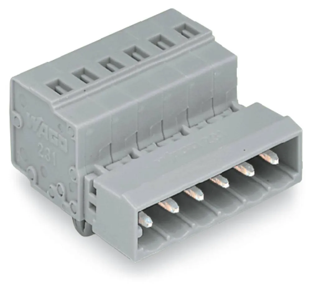 Штифтовая планка WAGO 231-622/018-000, 22 pin, 0.08мм² - 2.50мм², 320В, 12А, CS: 5мм, (10 шт)
