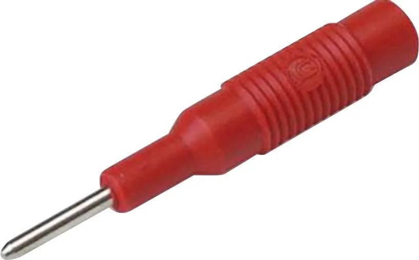 973600101, SKS-HIRSCHMANN MZS 2 - Штекерный разъем, красный : 1 шт.