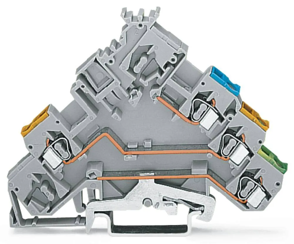 Клемма привода WAGO 280-572/281-411, 4 pin, 0.08мм² - 2.50мм², 400В, 20А, конф: L, (50 шт)