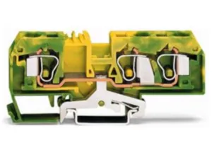 Клеммная колодка заземления WAGO 284-687/999-950, 1 pin, 0.2мм²-10мм², 800В, 57А, (1 шт)