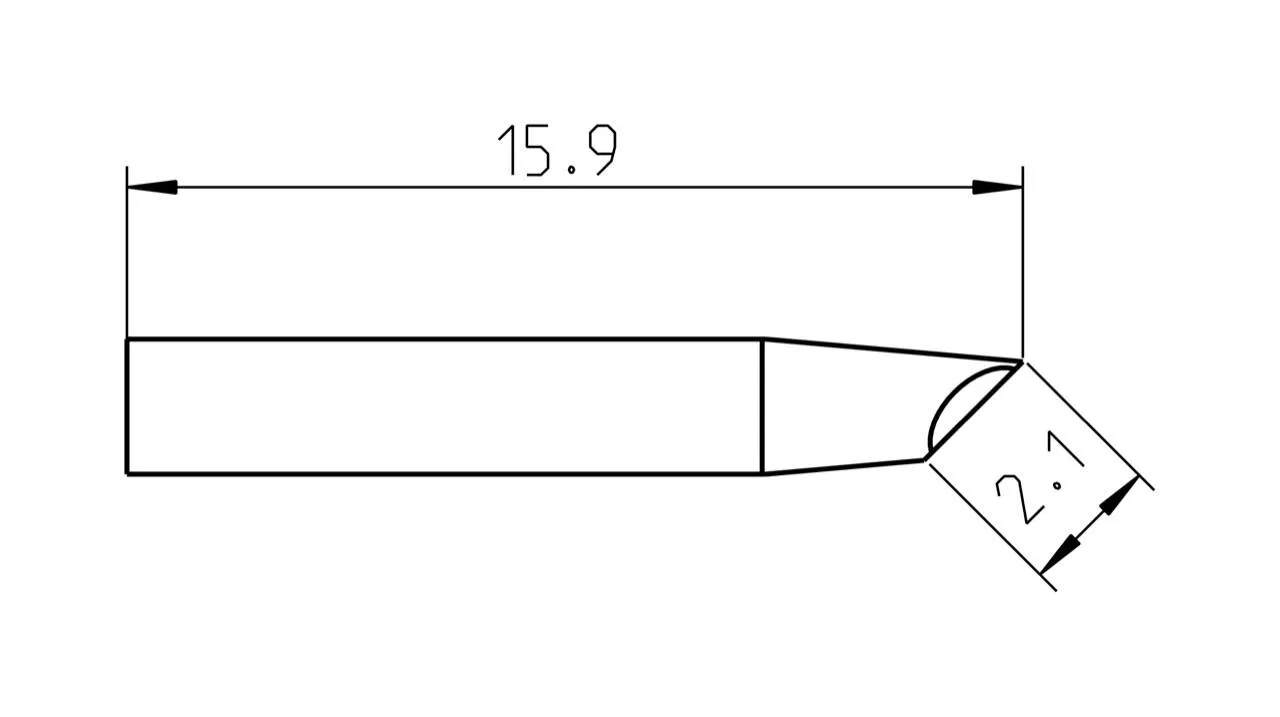 Паяльное жало Weller T0050103099 RTP 020 G MS