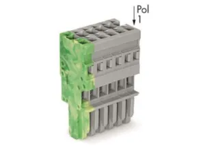 Внутренний разъём WAGO 769-106/000-037, 6 pin, 0.08мм²-4.0мм², 500В, 32А, CS: 5мм, (1 шт)