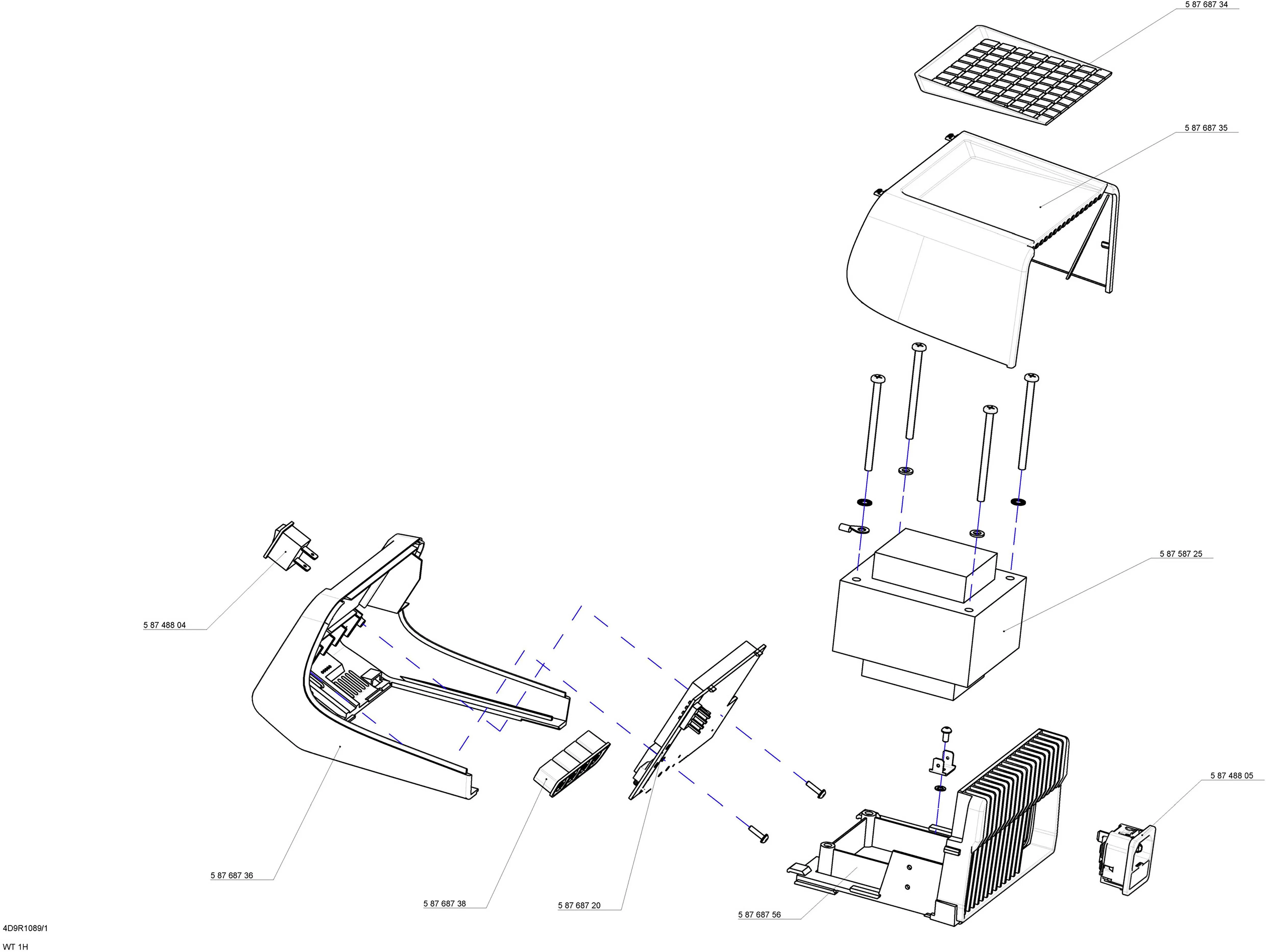 Цифровой блок управления для паяльной станции Weller T0053435699N WT 1H