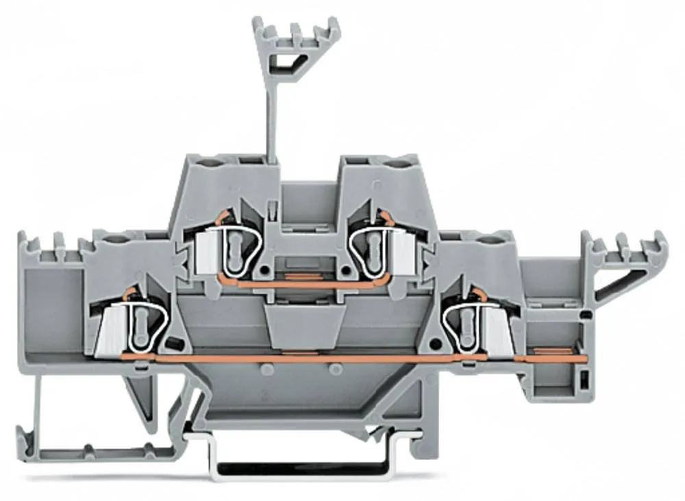 Двухуровневая клемма WAGO 280-543, 4 pin, 0.08мм² - 2.50мм², 500В, 20А, конф: L, (50 шт)