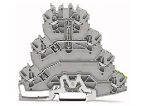 Четырехуровневая клеммная колодка WAGO 2002-4157, 4 pin, 0.25мм²-2.5мм², 800В, 24А, (1 шт)