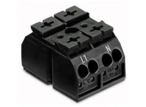 Клеммная колодка WAGO 862-1562/999-950, 2 pin, 0.5мм²-4.0мм², 440В, 28А, CS: 12мм, (1 шт)