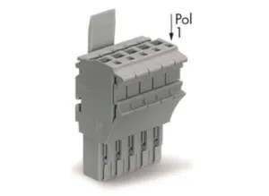 Внутренний разъём WAGO 2022-105/123-000, 5 pin, 0.75мм²-4.0мм², 690В, 24А, CS: 5.2мм, (1 шт)