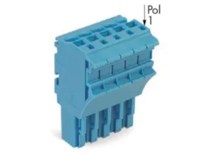 Внутренний разъём WAGO 2022-105/000-006, 5 pin, 0.75мм²-4.0мм², 690В, 24А, CS: 5.2мм, (1 шт)
