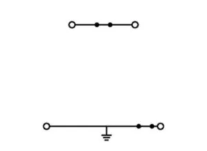 Двухуровневый клеммный блок WAGO 870-517, 2 pin, 0.08мм²-2.5мм², 500В, 24А, (1 шт)