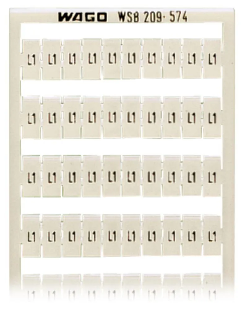 Этикетка WAGO 209-574, Оттиск: L1, (5 шт)