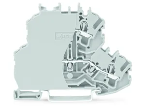 Двухуровневый клеммный блок WAGO 2002-2201/099-000, 2 pin, 0.25мм²-4.0мм², 800В, 24А, (1 шт)