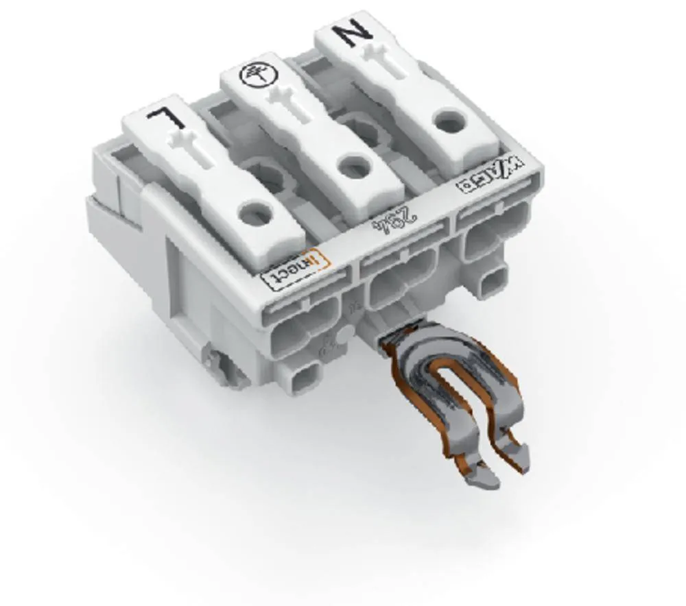 Разъем питания сети WAGO 294-8313, 3 pin, 0.5мм² - 2.5мм², 24А, (500 шт)