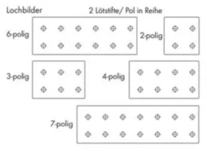 Клемма печатной платы WAGO 735-306, 6 pin, 0.5мм²-1.5мм², 320В, 10А, CS: 5мм, (1 шт)