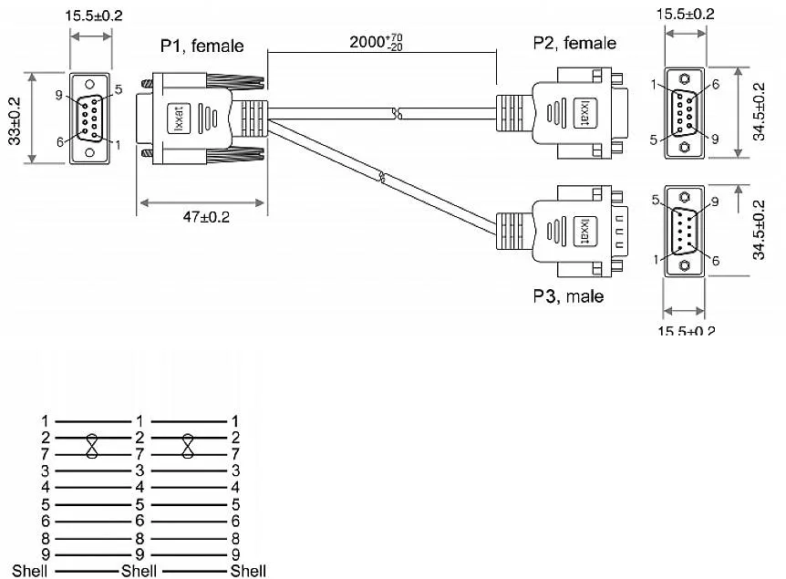Y CAN кабель Ixxat 1.04.0076.00002 2м