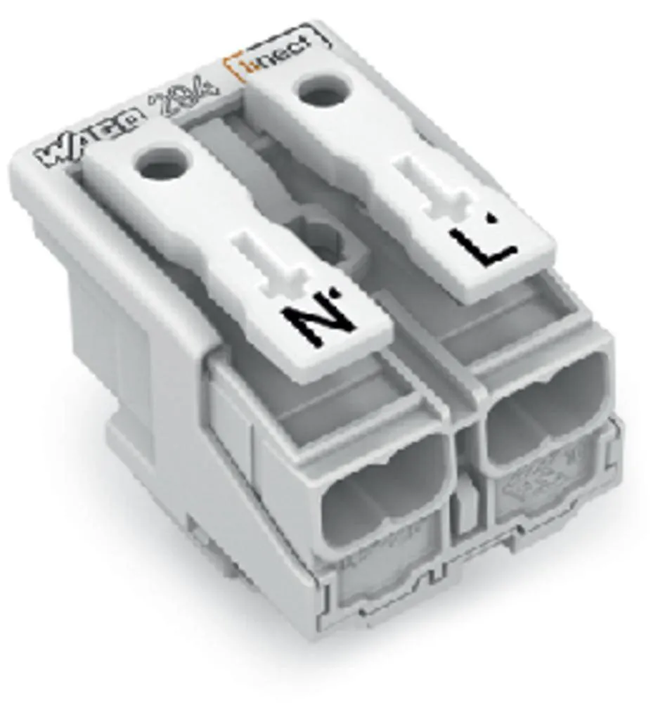 Разъем питания сети WAGO 294-8022, 2 pin, 0.5мм² - 2.5мм², 24А, (1000 шт)